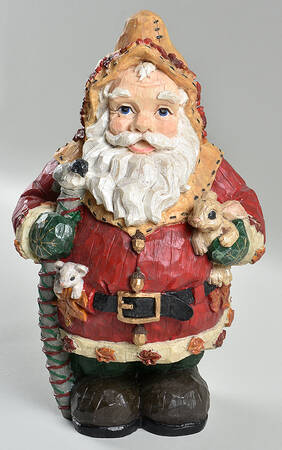 Woodland Winds Frosty Leaf Santa Figurine - With Box Bx833