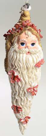 Woodland Winds Santa 'Cicle Ornament - Boxed
