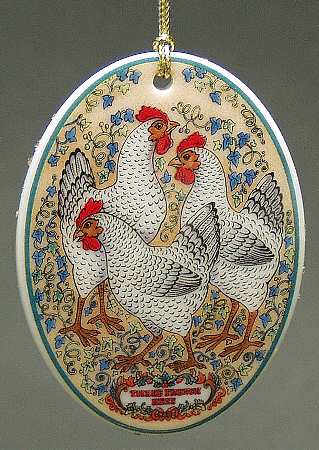 Twelve Days of Christmas French Hens - Boxed