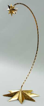 Radko Christmas Accessories Gold Star Holder-Large - Boxed