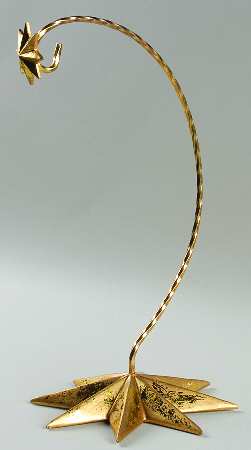 Radko Christmas Accessories Gold Star Holder-Medium - Boxed