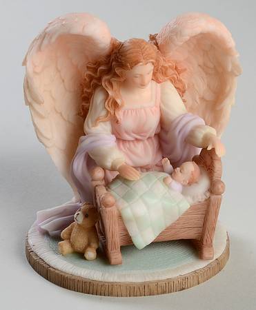 Seraphim Angels To Watch Over Me Newborn-Brown Hair - Boxed