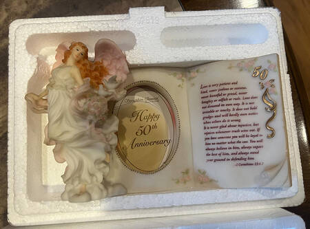 Seraphim Angel Giftware Harmony-50th Anniversary Frame - Boxed