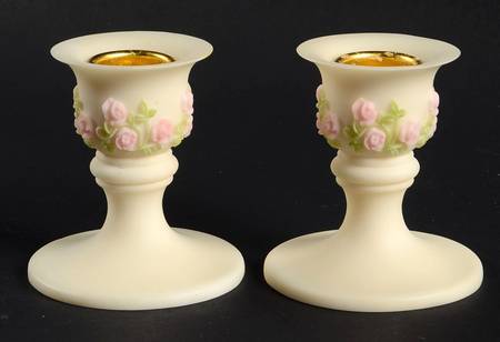 Seraphim Angel Giftware Candle Holders-Rose-Pair - Boxed