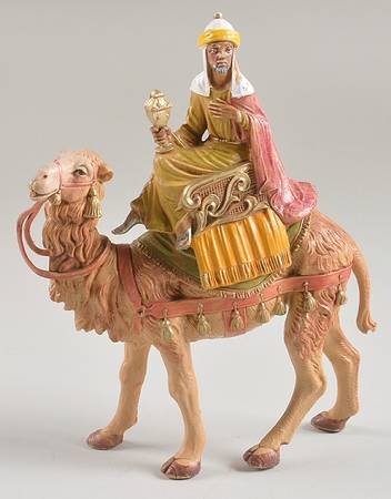 Fontanini Heirloom Nativity 5" Scale King Melchior On Camel - No Box