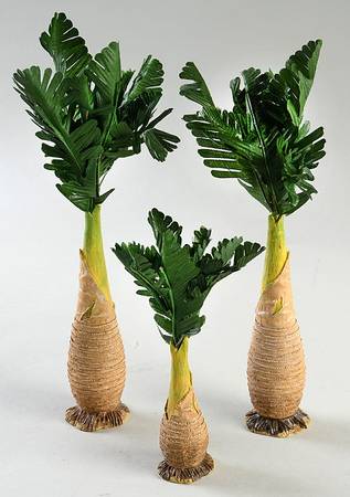 Fontanini Heirloom Nativity 5" Scale Palm Tree Set Of 3 - Boxed