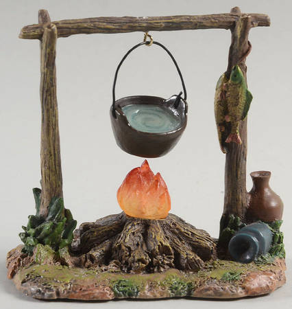 Fontanini Heirloom Nativity 5" Scale Campfire-Lighted - With Box Bx412