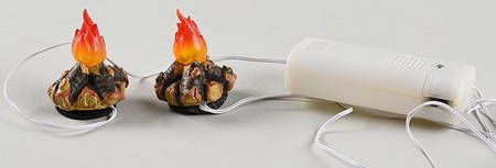 Fontanini Heirloom Nativity 5" Scale Lighted Camp Fire - With Box Bx324