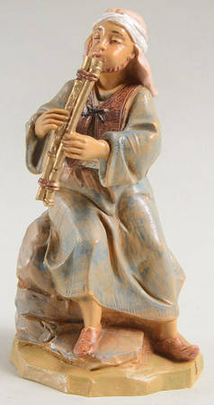 Fontanini Heirloom Nativity 5" Scale Matthias, Shephard Musician - Boxed