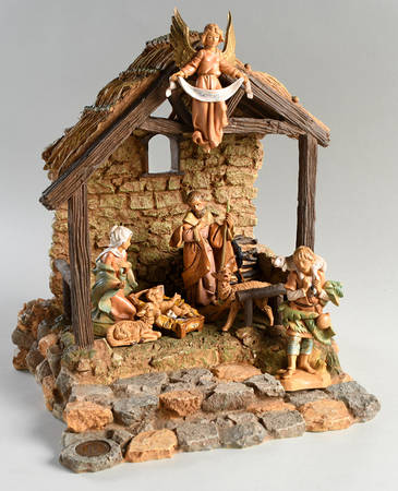 Fontanini Heirloom Nativity 5" Scale 7 Piece Musical Lighted Nativity  - Bx440 With Box