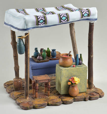 Fontanini Heirloom Nativity 5" Scale Perfume Kiosk Set - With Box Bx432