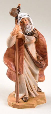 Fontanini Heirloom Nativity 5" Scale Isaiah, Shepherd W/ Cane, Centennial - Boxed