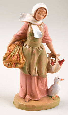 Fontanini Heirloom Nativity 5" Scale Hannah With Wheat - Boxed