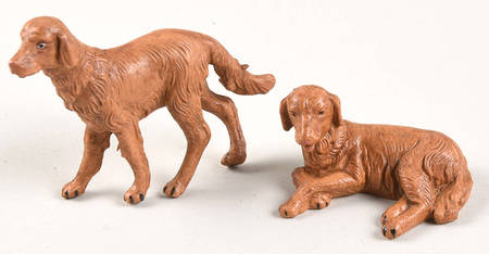 Fontanini Heirloom Nativity 5" Scale Dog, 2pc Set - With Box Bx245