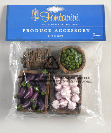 Fontanini Heirloom Nativity 5" Scale Set Baskets & Crates - Boxed