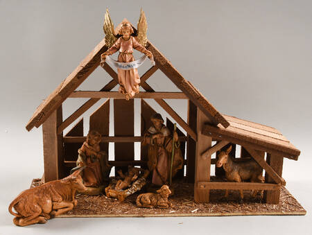 Fontanini Heirloom Nativity 5" Scale 7 Piece Nativity With Stable - Boxed