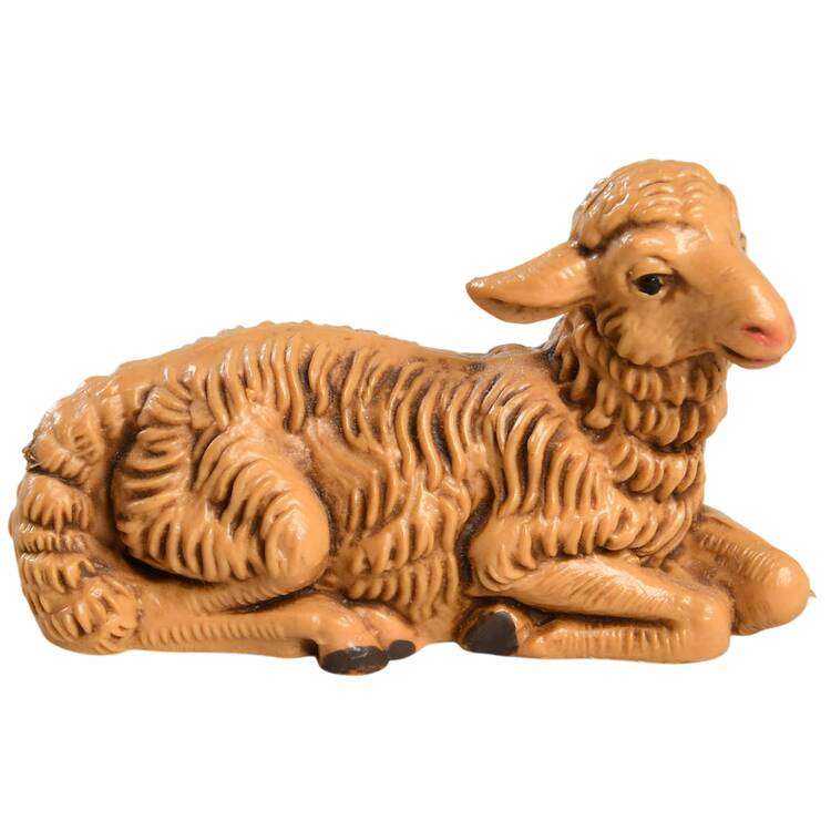 Fontanini Heirloom Nativity 5" Scale Brown Sheep-Lying Down - No Box 224d