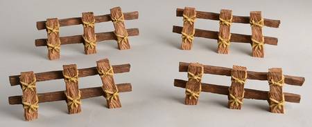 Fontanini Heirloom Nativity 5" Scale Fences-Barnyard Accessory Set Of 4 - With Box