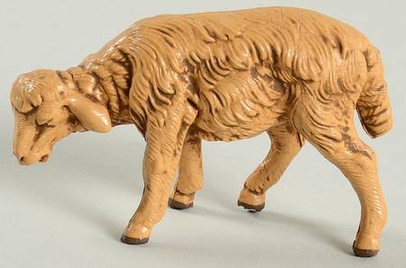 Fontanini Nativity 5" Scale Older Sheep-Brown-Head Down - No Box