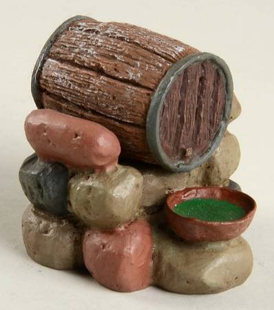 Fontanini Heirloom Nativity 5" Scale Water Barrel On Rocks - Boxed
