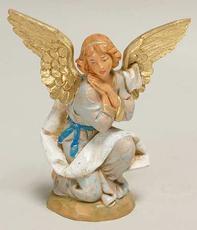 Fontanini Heirloom Nativity 5" Scale Kneeling Angel - Boxed