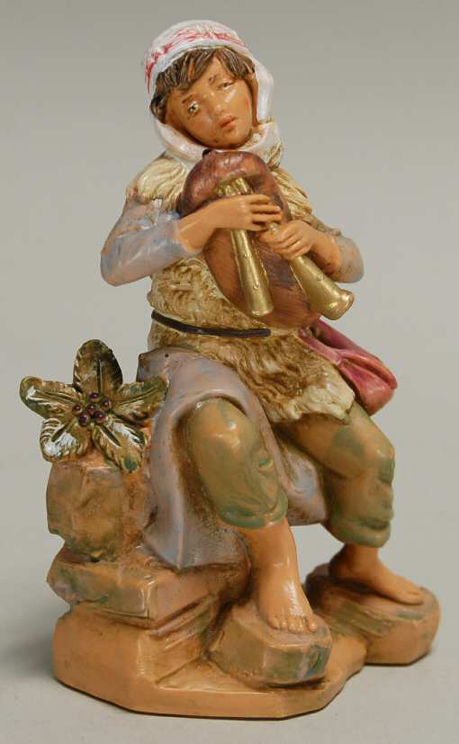 Fontanini Heirloom Nativity 5" Scale Josiah Bagpiper - Boxed