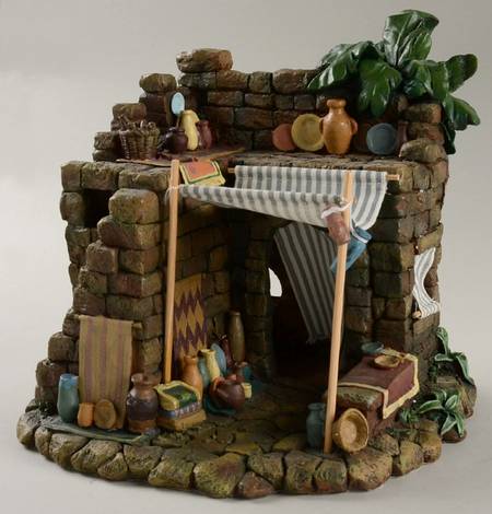Fontanini Heirloom Nativity 5" Scale The Pottery Shop-Lighted - Boxed