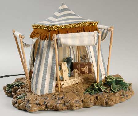 Fontanini Heirloom Nativity 5" Scale Blue King's Tent-Melchoir - No Box
