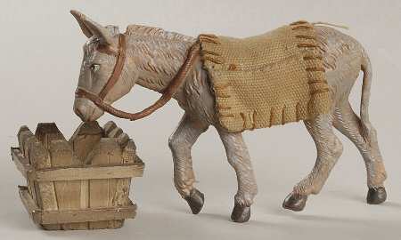 Fontanini Heirloom Nativity 5" Scale Mary's Donkey-3 Pc Set - Boxed