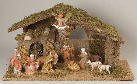 Fontanini Heirloom Nativity 5" Scale 11 Piece Set With Stable - Boxed