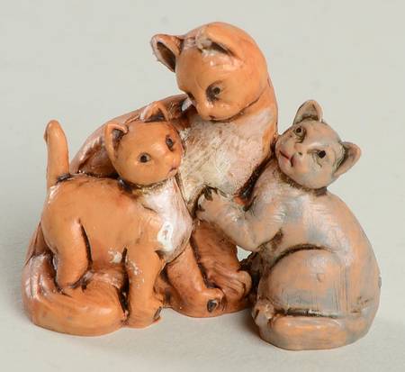 Fontanini Heirloom Nativity 5" Scale Cat Family - Boxed