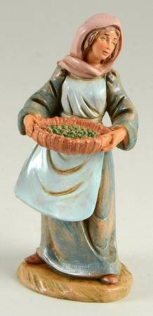 Fontanini Heirloom Nativity 5" Scale Zoe, Olive Worker, Centennial - Boxed