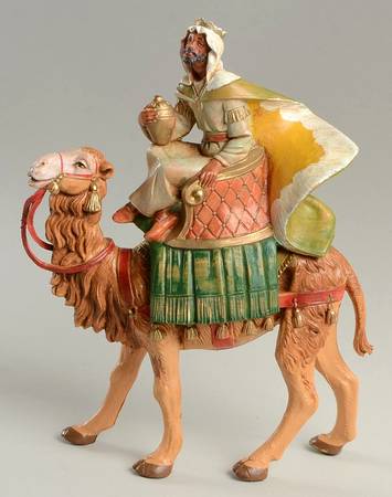 Fontanini Heirloom Nativity 5" Scale King Balthazar On Camel - No Box