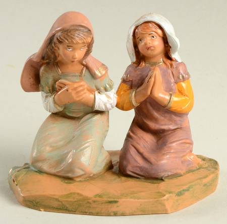 Fontanini Heirloom Nativity 5" Scale Junia And Eave - With Box Bx365