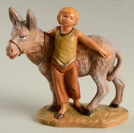 Fontanini Heirloom Nativity 5" Scale Nisan With Donkey - With Box Bx364