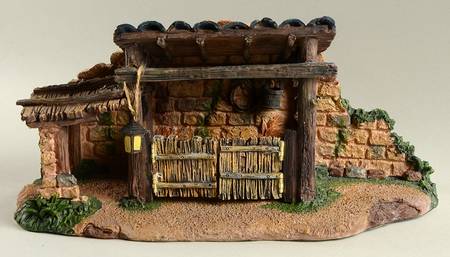 Fontanini Heirloom Nativity 5" Scale Animal Corral W/ Swinging Door - With Box Bx351