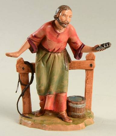 Fontanini Heirloom Nativity 5" Scale Abda, The Stablehand - Boxed