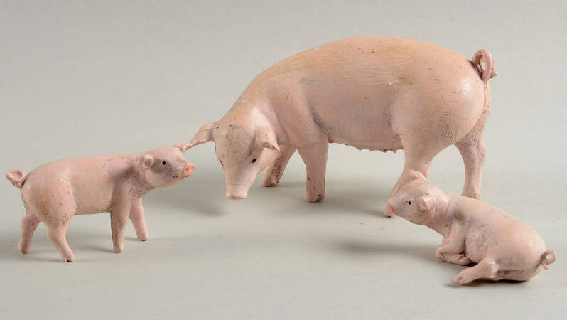 Fontanini Nativity 7.5" Pigs - Set Of 3 - Boxed
