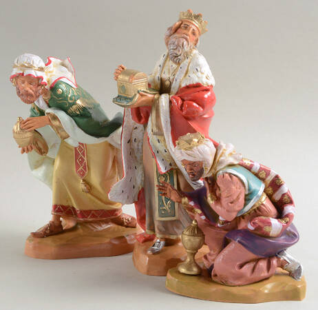 Fontanini Nativity 7.5" Three Kings Set Of 3 - Boxed