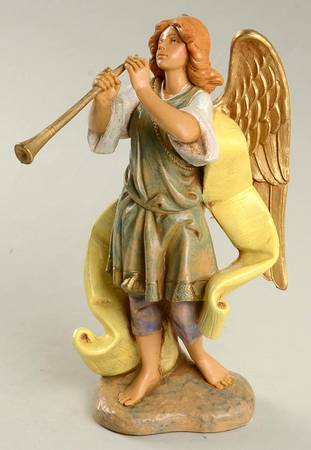 Fontanini Nativity 7.5" Lemuel - Lord's Herald, Club - Boxed
