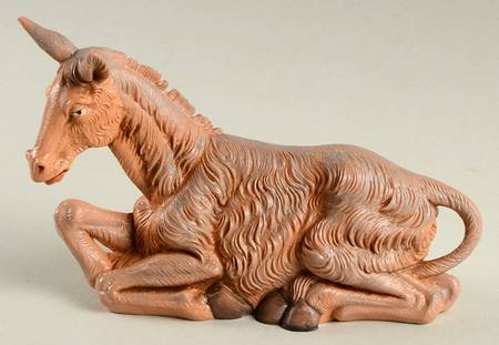 Fontanini Nativity 7.5" Older Seated Donkey - Boxed
