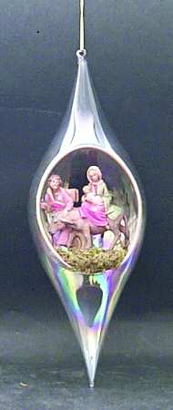 Nativity Fontanini Ornament Flight To Egypt-Teardrop Shape - Boxed