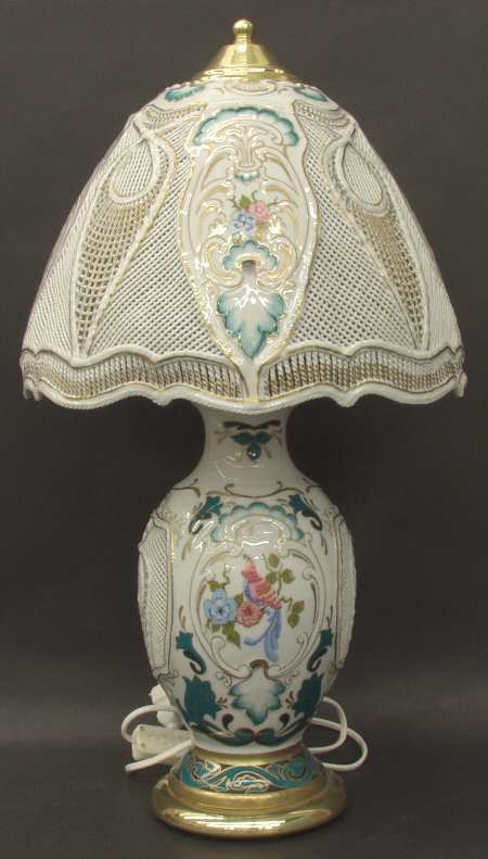 Ramex Cluj Collection Giftware Green  Flower-Lamp - No Box