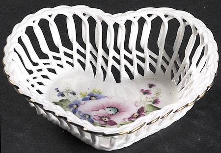 Ramex Cluj Collection Giftware Heart Basket-Small - No Box