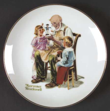 Miniature Rockwell Plates The Toymaker - No Box