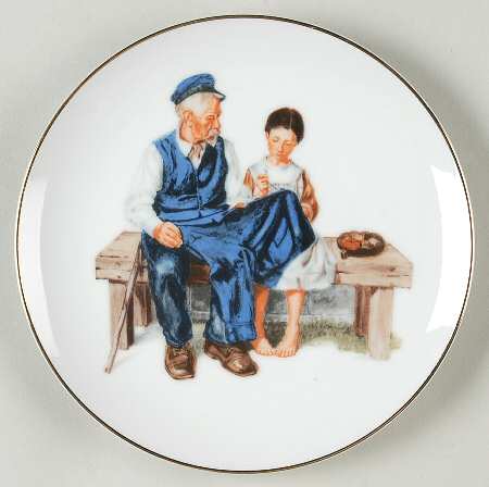Miniature Rockwell Plates The Lighthouse Keepers Daughter - No Box