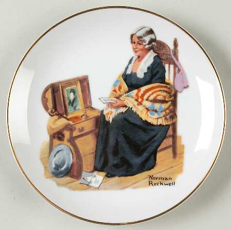 Miniature Rockwell Plates Memories - No Box