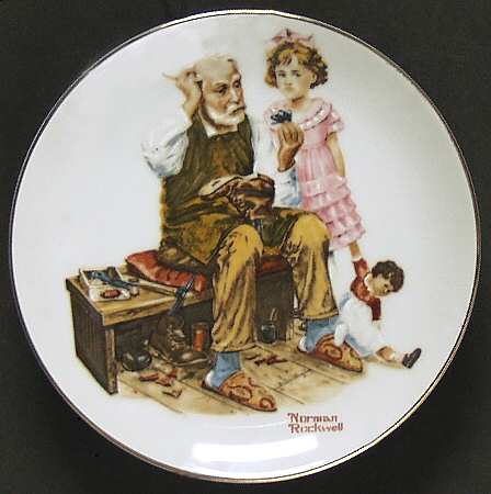 Miniature Rockwell Plates Cobbler - No Box