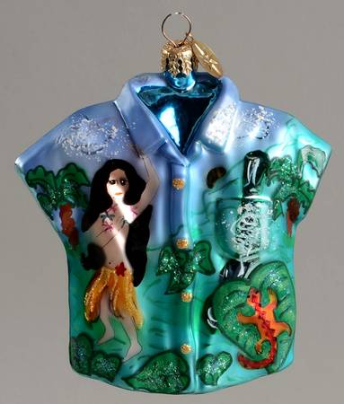 Surf & Sun-Shirts Ornament Aloha Shirt-Hula Dancer - No Box
