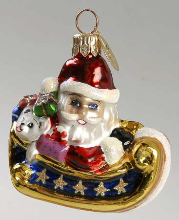 Santa with Sleigh Now Dash Away All Gem - No Box